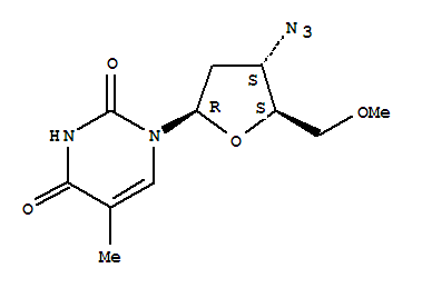 Molecular Structure of 121456-54-0 (Thymidine,3'-azido-3'-deoxy-5'-O-methyl- (9CI))