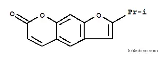 Molecular Structure of 1215-38-9 (7H-Furo[3,2-g][1]benzopyran-7-one,2-(1-methylethyl)-)