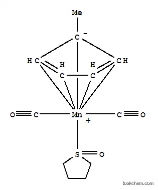Molecular Structure of 12153-95-6 (Manganese,dicarbonyl[(1,2,3,4,5-h)-1-methyl-2,4-cyclopentadien-1-yl](tetrahydrothiophene 1-oxide-S)- (9CI))