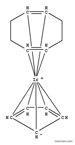 Molecular Structure of 12154-82-4 (Iridium, [(1,2,5,6-h)-1,5-cyclooctadiene](h5-2,4-cyclopentadien-1-yl)- (9CI))