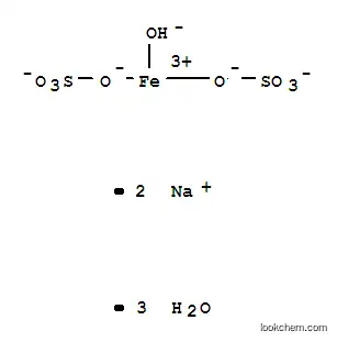 Molecular Structure of 12160-02-0 (Sideronatrite(Na2[Fe(OH)(SO4)2].3H2O))