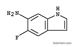 Molecular Structure of 121716-63-0 (1H-Indol-6-amine,5-fluoro-(9CI))