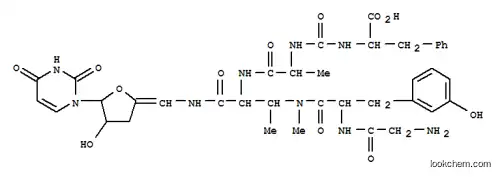 Molecular Structure of 121808-59-1 (Butanamide,N-[[(1-carboxy-2-phenylethyl)amino]carbonyl]alanyl-N3-(glycyl-3-hydroxyphenylalanyl)-2-amino-N-[[5-(3,4-dihydro-2,4-dioxo-1(2H)-pyrimidinyl)dihydro-4-hydroxy-2(3H)-furanylidene]methyl]-3-(methylamino)-(9CI))