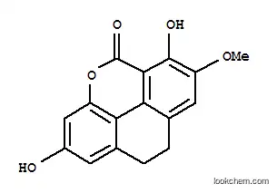 Molecular Structure of 121817-24-1 (5H-Phenanthro[4,5-bcd]pyran-5-one,9,10-dihydro-2,6-dihydroxy-7-methoxy- (9CI))
