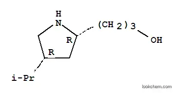 Molecular Structure of 121898-90-6 (2-Pyrrolidinepropanol,4-(1-methylethyl)-,cis-(9CI))