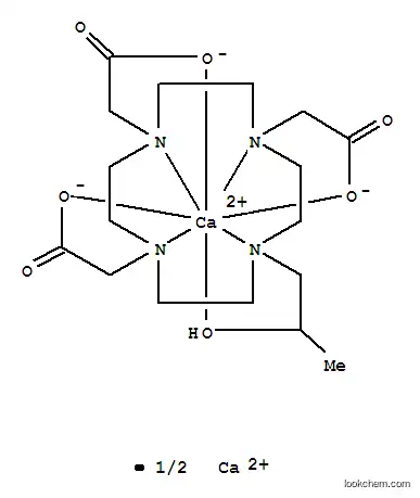 Molecular Structure of 121915-83-1 (1,4,7,10-tetraazacyclododecane-1,4,7-triacetate, 10-(2-hydroxypropyl)-, calcium salt (1:2))