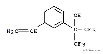 Molecular Structure of 122056-08-0 (1,1,1,3,3,3-HEXAFLUORO-2-(4-VINYLPHENYL)PROPAN-2-OL)
