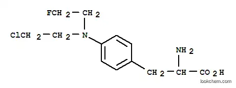 Molecular Structure of 1222-64-6 (4-[(2-chloroethyl)(2-fluoroethyl)amino]phenylalanine)