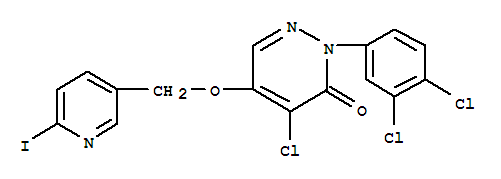 3(2H)-Pyridazinone,4-chloro-2-(3,4-dichlorophenyl)-5-[(6-iodo-3-pyridinyl)methoxy]-