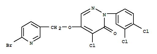 3(2H)-Pyridazinone,5-[(6-bromo-3-pyridinyl)methoxy]-4-chloro-2-(3,4-dichlorophenyl)-
