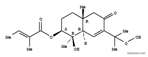 2-Butenoic acid,2-methyl-,(1R,2S,4aR,8aR)-1,2,3,4,4a,5,6,8a-octahydro-7-(1-hydroperoxy-1-methylethyl)-1-hydroxy-1,4a-dimethyl-6-oxo-2-naphthalenylester