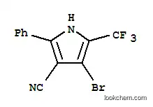 Molecular Structure of 122454-30-2 (4-bromo-2-phenyl-5-(trifluoromethyl)-1H-pyrrole-3-carbonitrile)