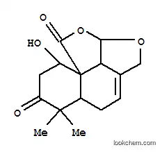 Molecular Structure of 122458-05-3 (6H,9H-Benzo[e]furo[2,3,4-cd]isobenzofuran-6,9-dione,2,4,4a,5,7,8,10a,10b-octahydro-8-hydroxy-5,5-dimethyl-, (4aS,8S,8aR,10aR,10bS)-(9CI))