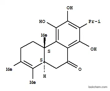 Molecular Structure of 122717-36-6 (9(3H)-Phenanthrenone,4,4a,10,10a-tetrahydro-5,6,8-trihydroxy-1,2,4a-trimethyl-7-(1-methylethyl)-,(4aS,10aS)-)