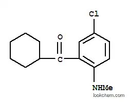 Molecular Structure of 122908-18-3 (2-Methylamino-5-chlorophenylcyclohexylmethanone)