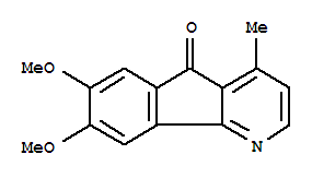 Molecular Structure of 122908-91-2 (5H-Indeno[1,2-b]pyridin-5-one,7,8-dimethoxy-4-methyl-)