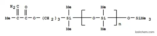 Molecular Structure of 123109-42-2 (Poly[oxy(dimethylsilylene)],a-[dimethyl[3-[(2-methyl-1-oxo-2-propen-1-yl)oxy]propyl]silyl]-w-[(trimethylsilyl)oxy]-)