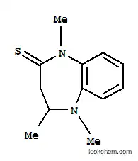 Molecular Structure of 123229-21-0 (2H-1,5-Benzodiazepine-2-thione,  1,3,4,5-tetrahydro-1,4,5-trimethyl-)