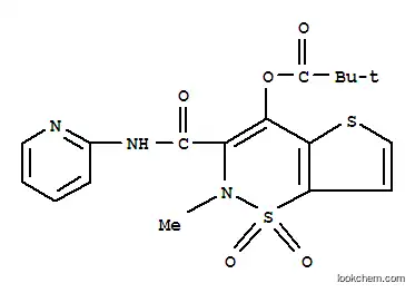 Molecular Structure of 123253-04-3 (2-methyl-1,1-dioxido-3-(pyridin-2-ylcarbamoyl)-2H-thieno[2,3-e][1,2]thiazin-4-yl 2,2-dimethylpropanoate)