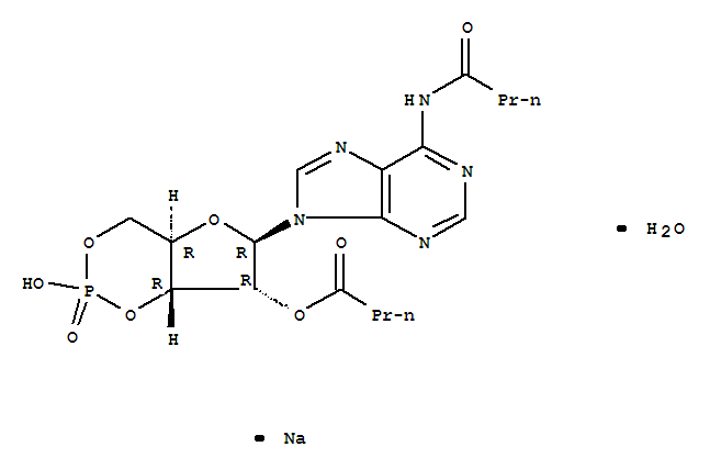 N-6,O-2'-DIBUTYRYLADENOSINE 3':5'-CYCLIC MONOPHOSPHATE SODIUM SALT 1H2O, 98%