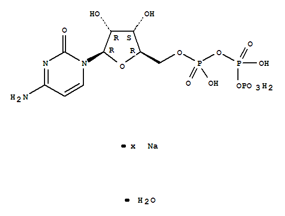 Cytidine5'-(tetrahydrogen triphosphate), sodium salt, monohydrate (9CI)