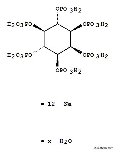 Molecular Structure of 123408-98-0 (MYO-INOSITOL HEXAKIS(DIHYDROGEN PHOSPHATE), DODECASODIUM SALT HYDRATE)