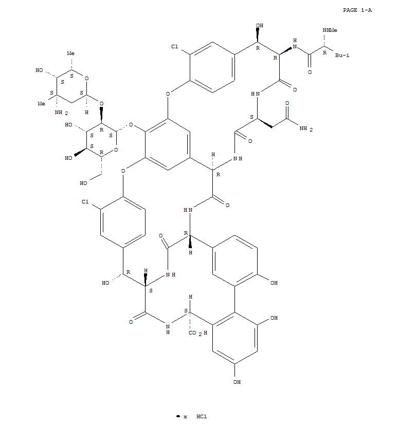 Vancomycin,hydrochloride, hydrate (1: : )CAS NO.: 123409-00-7