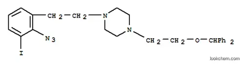 Molecular Structure of 123632-48-4 (1-(2-(diphenylmethoxy)ethyl)-4-(2-(4-azido-3-iodophenyl)ethyl)piperazine)