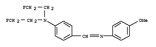 Benzenamine,N,N-bis(2-fluoroethyl)-4-[[(4-methoxyphenyl)imino]methyl]- cas  1237-83-8