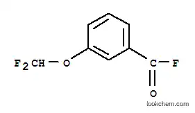 Molecular Structure of 123876-16-4 (Benzoyl fluoride, 3-(difluoromethoxy)- (9CI))