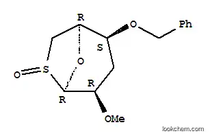 Molecular Structure of 123919-69-7 (.beta.-L-lyxo-Hexopyranose, 1,3,6-trideoxy-1,6-episulfinyl-2-O-methyl-4-O-(phenylmethyl)-)