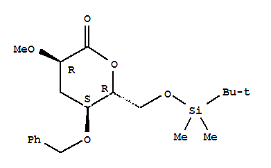 3-DEOXY-6-O-[(TERT-BUTYL)DIMETHYLSILYL]-2-O-METHYL-4-O-BENZYL-D-RIBO-HEXONIC ACID D-LACTONE