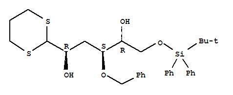3-DEOXY-6-O-[(TERT-BUTYL)DIPHENYLSILYL]-4-O-BENZYL-D-RIBO-HEXOSE CYCLIC 1,3-PROPANEDIYL DITHIOACETAL