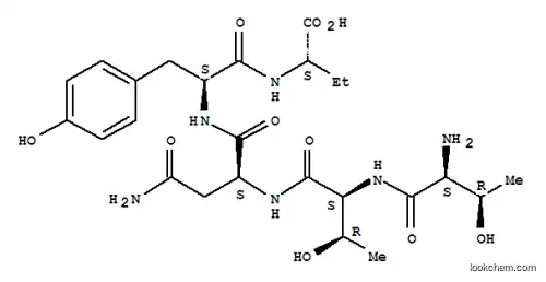 Molecular Structure of 123951-86-0 (L-threonyl-L-threonyl-L-asparaginyl-N-[(1S)-1-carboxypropyl]-L-tyrosinamide)