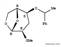 Molecular Structure of 124019-26-7 (.beta.-D-ribo-Hexopyranose, 1,6-anhydro-3-deoxy-2-O-methyl-4-O-(1-phenylethyl)-)