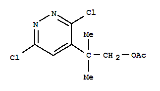 4-Pyridazineethanol,3,6-dichloro-b,b-dimethyl-, 4-acetate