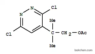 Molecular Structure of 124420-26-4 (2-(3,6-dichloropyridazin-4-yl)-2-methylpropyl acetate)