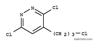 Molecular Structure of 124420-38-8 (3,6-dichloro-4-(3-chloropropyl)pyridazine)