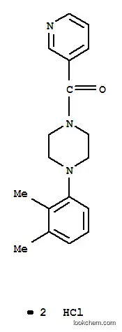 Molecular Structure of 124444-74-2 (1-(2,3-dimethylphenyl)-4-(pyridin-3-ylcarbonyl)piperazine dihydrochloride)