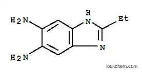 Molecular Structure of 124635-43-4 (1H-Benzimidazole-5,6-diamine,2-ethyl-(9CI))