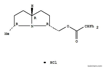 Benzeneacetic acid, alpha-phenyl-, (hexahydro-5-methyl-1H-pyrrolizin-3-yl)methyl ester, hydrochloride, (3-alpha,5-alpha,7a-beta)-