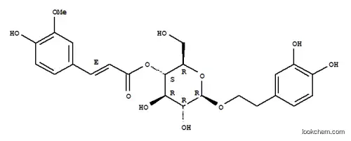 Molecular Structure of 124761-15-5 (b-D-Glucopyranoside,2-(3,4-dihydroxyphenyl)ethyl,4-[(2E)-3-(4-hydroxy-3-methoxyphenyl)-2-propenoate])