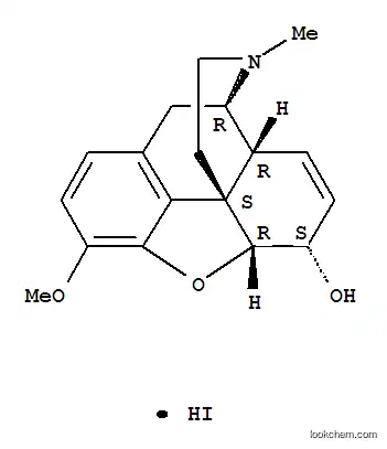 Molecular Structure of 125-26-8 (codeine hydroiodide)