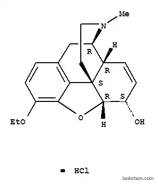 Molecular Structure of 125-30-4 (3-O-ethylmorphine hydrochloride)