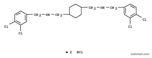 Molecular Structure of 1250-77-7 (cyclohexane-1,4-diylbis[N-(3,4-dichlorobenzyl)methanamine] dihydrochloride)