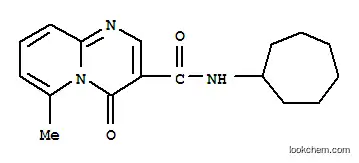 Molecular Structure of 125055-64-3 (N-cycloheptyl-6-methyl-4-oxo-4H-pyrido[1,2-a]pyrimidine-3-carboxamide)