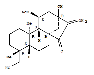 Kaur-16-en-15-one,11-(acetyloxy)-13,18-dihydroxy-, (4a,11b)- (9CI)