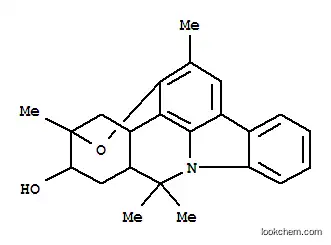 Molecular Structure of 125287-09-4 (2,9,9,12-tetramethyl-9a,10,11,12,13,13a-hexahydro-9H-1,12-epoxyindolo[3,2,1-de]phenanthridin-11-ol)
