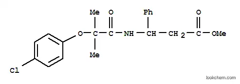Molecular Structure of 125335-53-7 (Benzenepropanoic acid, b-[[2-(4-chlorophenoxy)-2-methyl-1-oxopropyl]amino]-,methyl ester)