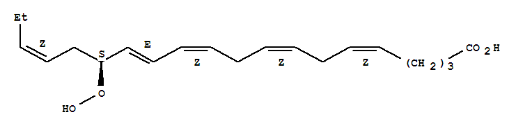 5,8,11,13,17-Eicosapentaenoicacid, 15-hydroperoxy-, (5Z,8Z,11Z,13E,15S,17Z)-
